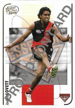 2005 Select Dynasty AFL - Promos #NNO Andrew Lovett Front